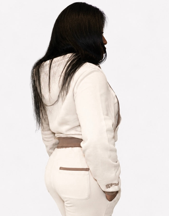 the edit jacket tan